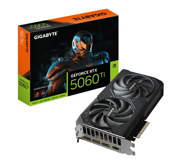 Gigabyte GeForce RTX 5060 Ti Windforce OC 8GB GDDR7 DLSS4 - 1331004 - zdjęcie